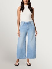 Paige Blue Paige Arellia Ankle 27" Barrell Leg Fauve Jeans - Image 4 of 4