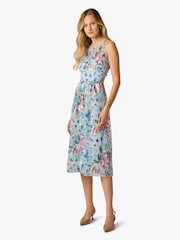Adrianna Papell Blue Embroidered Dress - Image 1 of 5