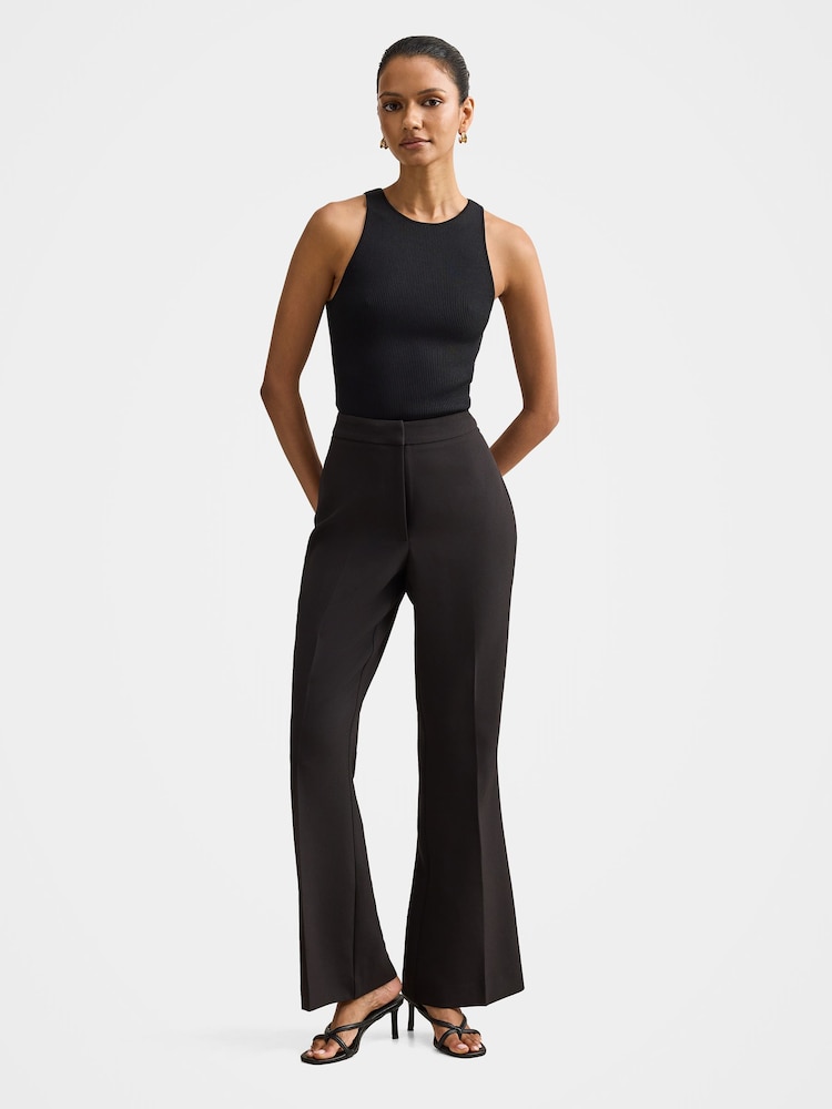 Forever New Black Faith Petite Flared Trousers - Image 5 of 5 Forever New Black Faith Petite Flared Trousers - Image 5 of 5
