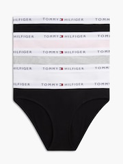 Tommy Hilfiger Black Signature Repeat Logo Waistband Briefs 5 Pack - Image 1 of 2