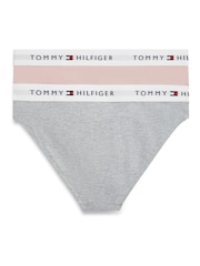 Tommy Hilfiger Signature Repeat Logo Waistband Briefs 2 Pack - Image 2 of 2