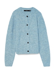 VERO MODA Blue Knitted Button Down Cardigan - Image 5 of 5