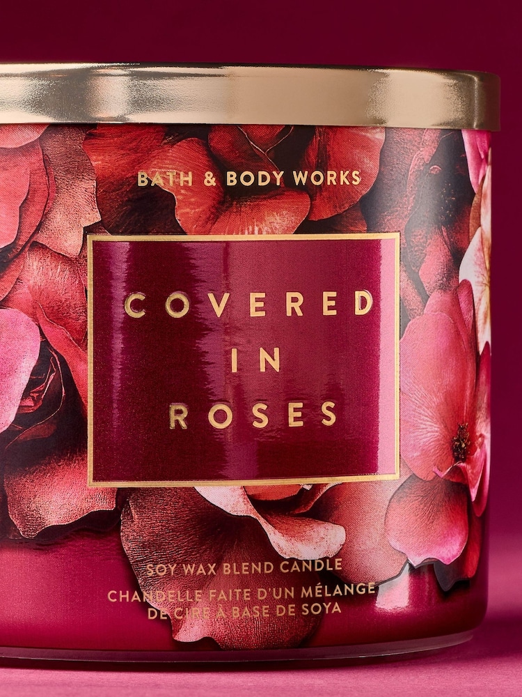 Bath & Body Works Covered In Roses 3 Wick Candle 411g - Image 2 of 3