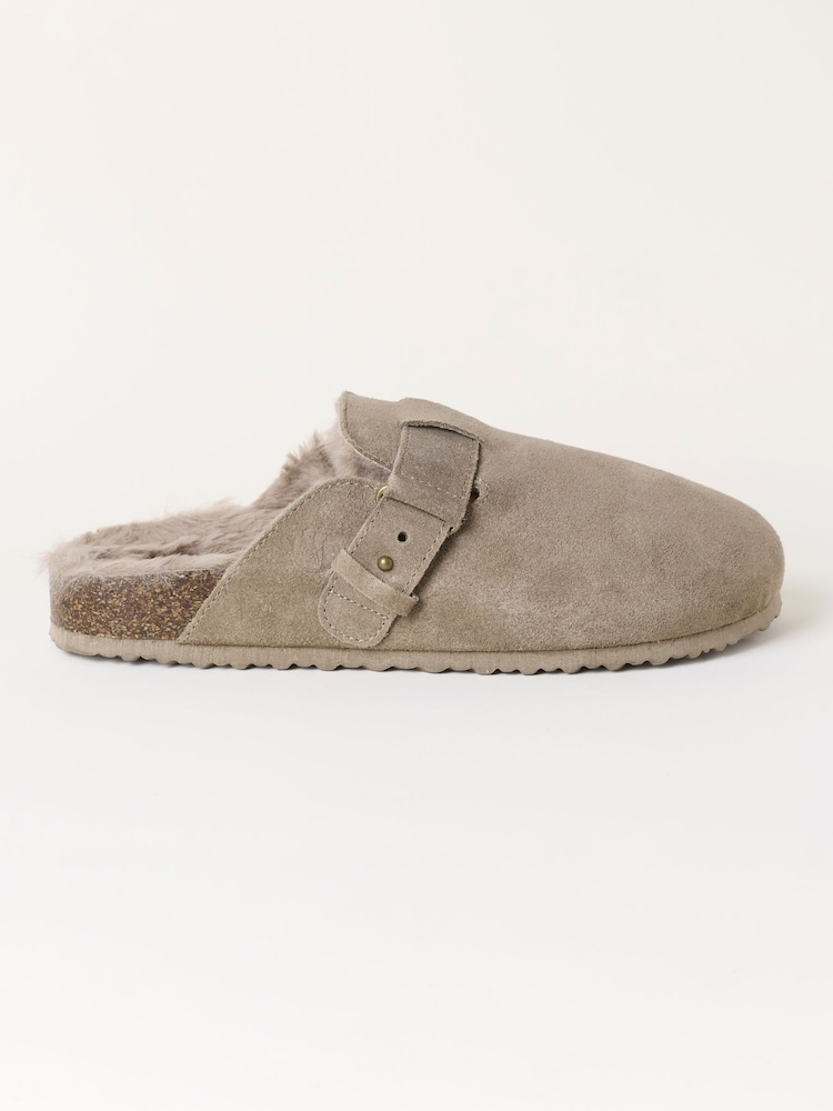 FatFace Faux Fur Lined House Shoe - Bild 1 von 3 FatFace Faux Fur Lined House Shoe - Bild 1 von 3