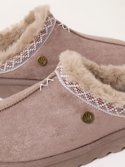 FatFace Lyra Dark Natural Mule Slippers - Image 2 of 3