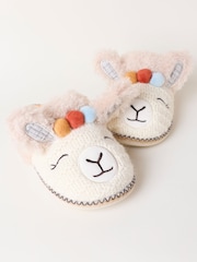FatFace Novelty Ivory Mule Slippers - Image 5 of 5