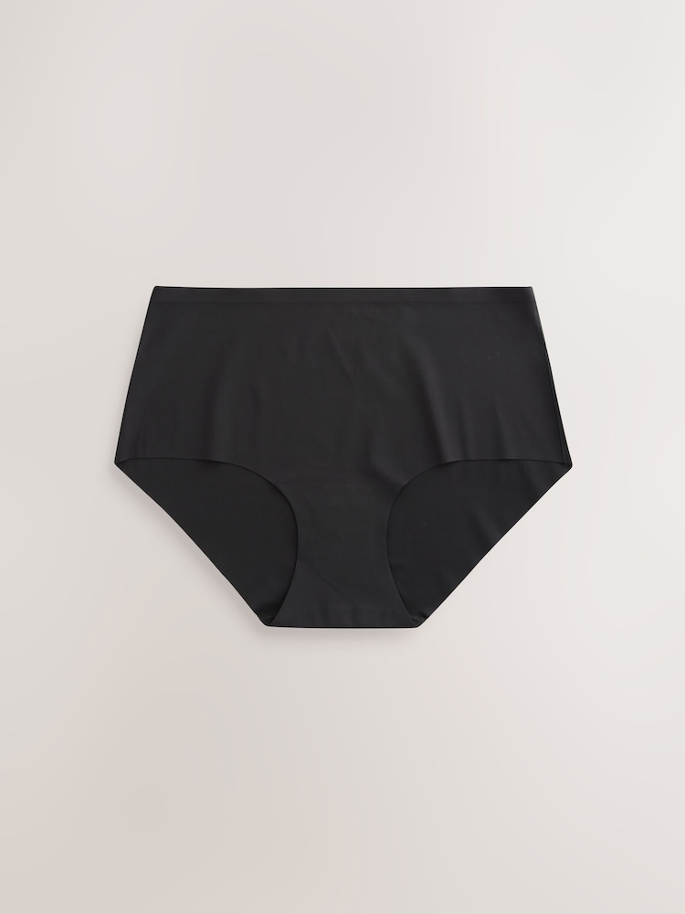 Nyeusi/Nyeupe/Pastel Uchi wa Waridi - Hakuna Kifurushi cha VPL Comfort Knickers 7 - Picha 2 kati ya 6