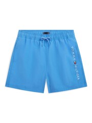 Tommy Hilfiger Copenhagen Blue Medium Drawstring Ithaca Swim Shorts - Image 1 of 2
