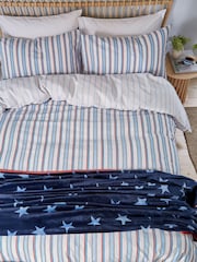 Helena Springfield Blue Elwood Stripe Cotton Duvet Set - Image 3 of 5