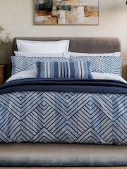 Bedeck of Belfast Indigo Kayah 200 Thread Count Duvet Set - Image 1 of 5
