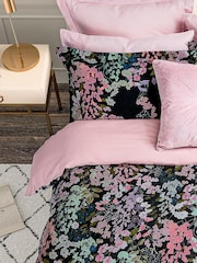 Ted Baker Navy Blue Wisteria 200 TC Cotton Sateen Duvet Set - Image 4 of 5