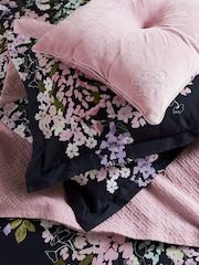 Ted Baker Navy Blue Wisteria 200 TC Cotton Sateen Duvet Set - Image 5 of 5
