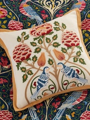 Morris & Co Indigo Seasons By May Cushion - Image 1 of 4