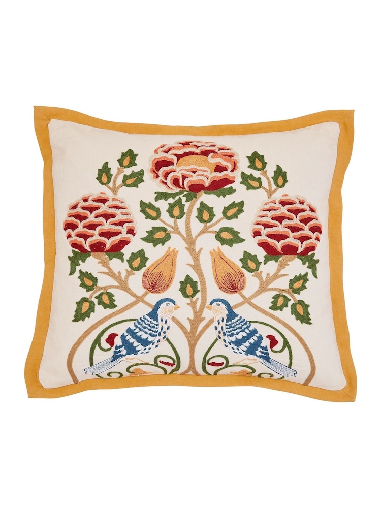 Morris & Co Indigo Seasons By May Cushion - Image 4 of 4