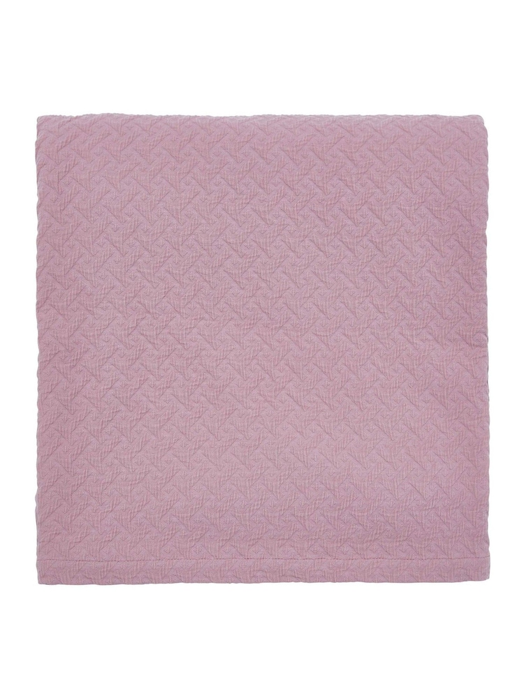 Ted Baker Pink Diagonal T Matelassé Throw - Image 5 of 5