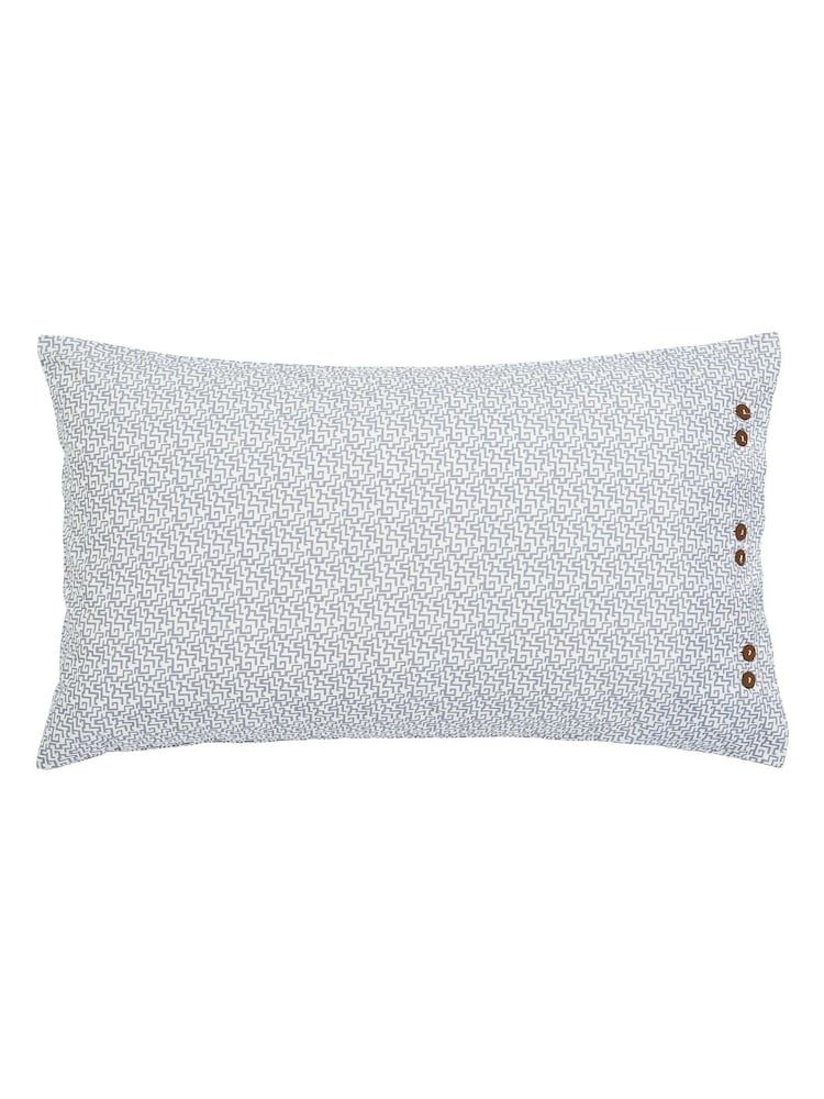 Bedeck of Belfast Warm Grey Maira 200 Thread Count Cotton Pillowcase - Image 5 of 5