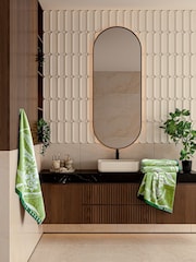 Ted Baker Green Rossi Geo Cotton Towel - Image 2 of 3