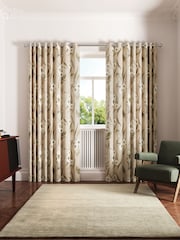 Ted Baker Neutral Cabana Blackout Lined Eyelet Curtains - Image 1 of 4