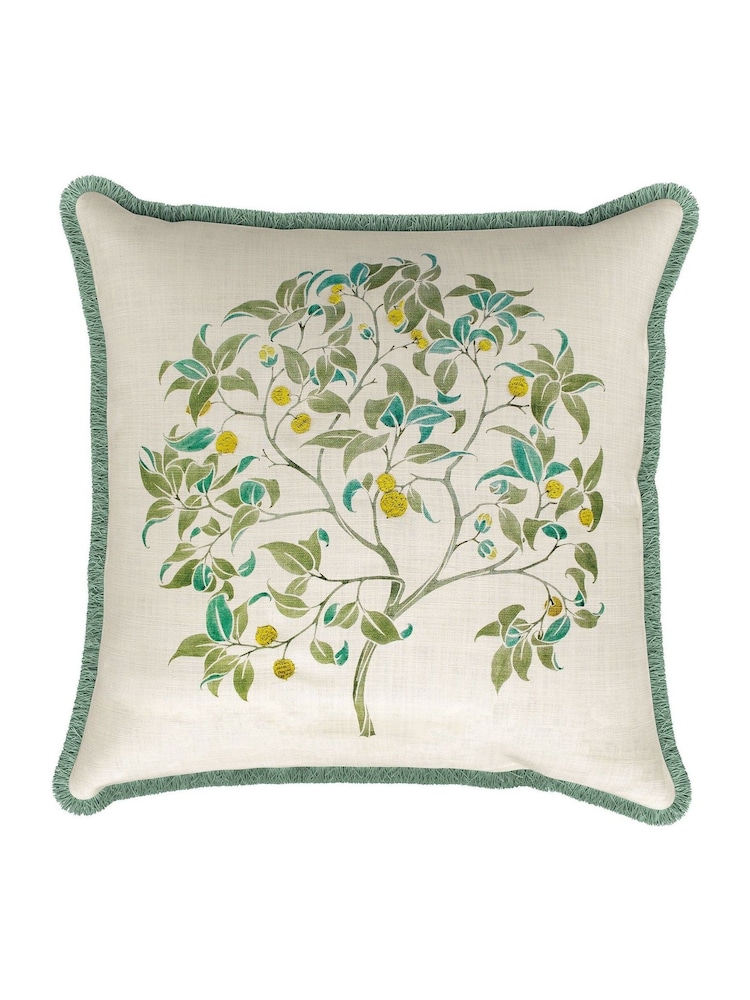 V&A Green The Ornamental Tree Cushion - Image 2 of 5