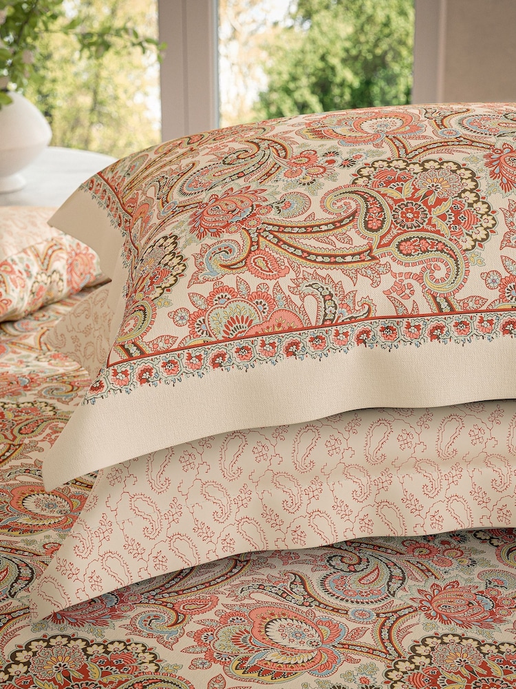 V&A Multi Elysian 200 TC Cotton Duvet Set - Image 5 of 5