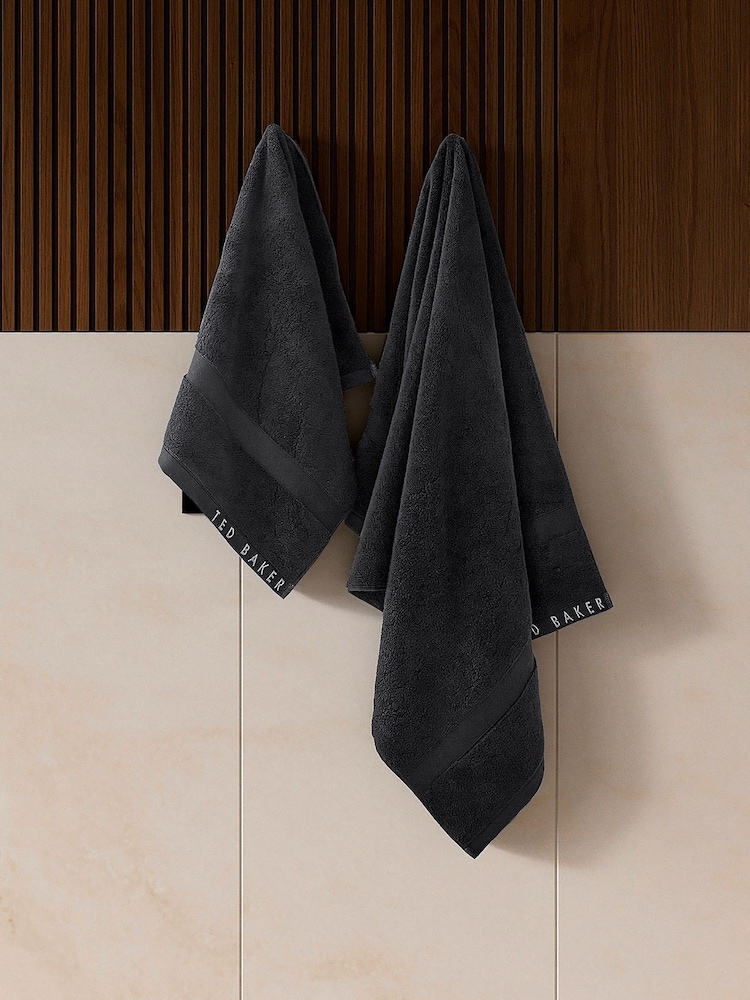 Ted Baker Black Luxury Towel - Image 1 of 3