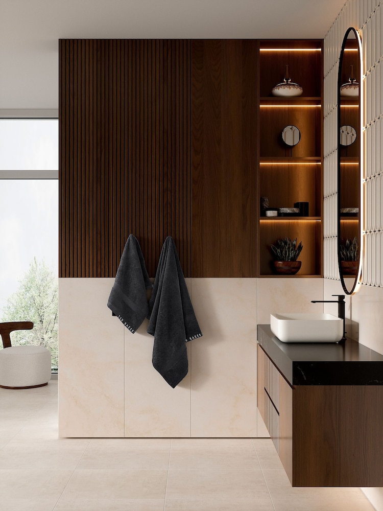 Ted Baker Black Luxury Towel - Image 2 of 3