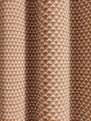 Ted Baker Terracotta Palm Geo Blackout Lined Eyelet Curtains - Image 4 of 4