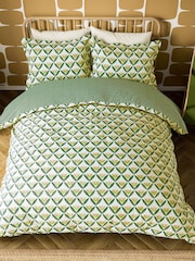 Scion Green Tulip Trellis Cotton Duvet Set - Image 1 of 5