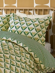 Scion Green Tulip Trellis Cotton Duvet Set - Image 3 of 5