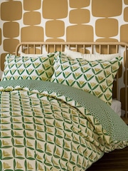 Scion Green Tulip Trellis Cotton Duvet Set - Image 4 of 5