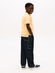 Tommy Hilfiger Orange Essential Regular Fit Signature Polo Shirt - Image 3 of 5