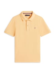 Tommy Hilfiger Orange Essential Regular Fit Signature Polo Shirt - Image 5 of 5