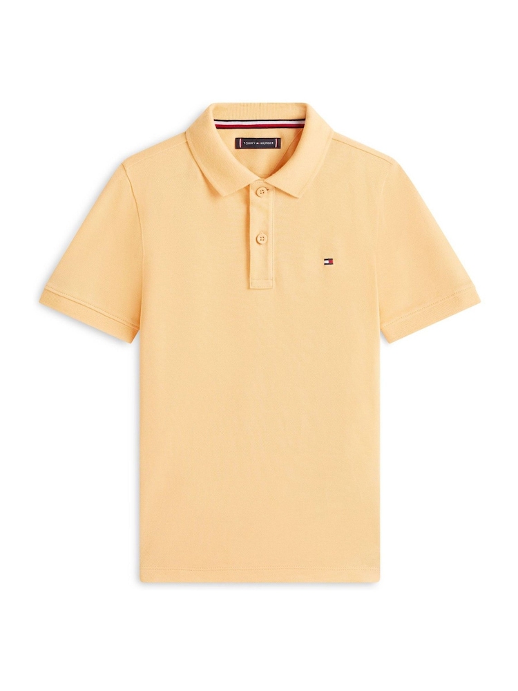 Tommy Hilfiger Orange Essential Regular Fit Signature Polo Shirt - Image 5 of 5