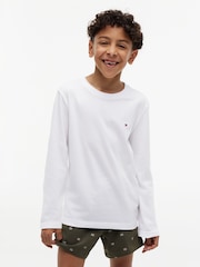 Tommy Hilfiger Black/White Long Sleeve T-Shirt 2 Pack - Image 2 of 6
