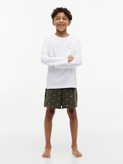 Tommy Hilfiger Black/White Long Sleeve T-Shirt 2 Pack - Image 4 of 6