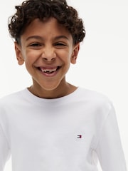 Tommy Hilfiger Black/White Long Sleeve T-Shirt 2 Pack - Image 5 of 6