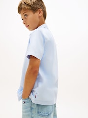 Tommy Hilfiger Blue Stretch Oxford Shirt - Image 2 of 6