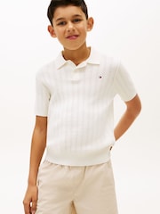 Tommy Hilfiger Open Stitch Polo Sweater - Image 1 of 5