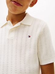 Tommy Hilfiger Open Stitch Polo Sweater - Image 4 of 5