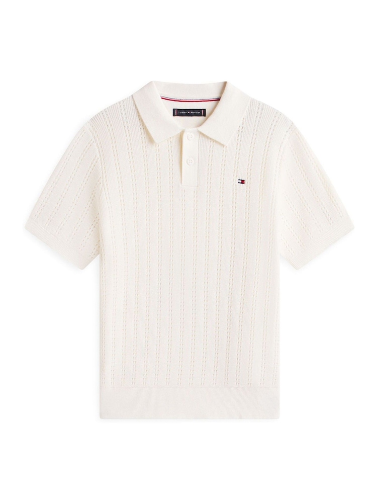 Tommy Hilfiger Open Stitch Polo Sweater - Image 5 of 5 Tommy Hilfiger Open Stitch Polo Sweater - Image 5 of 5