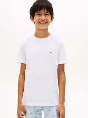 Hvit - Tommy Hilfiger Signature Rund hals Lounge T-skjorter 2 Pakke - Bilde 3 av 5