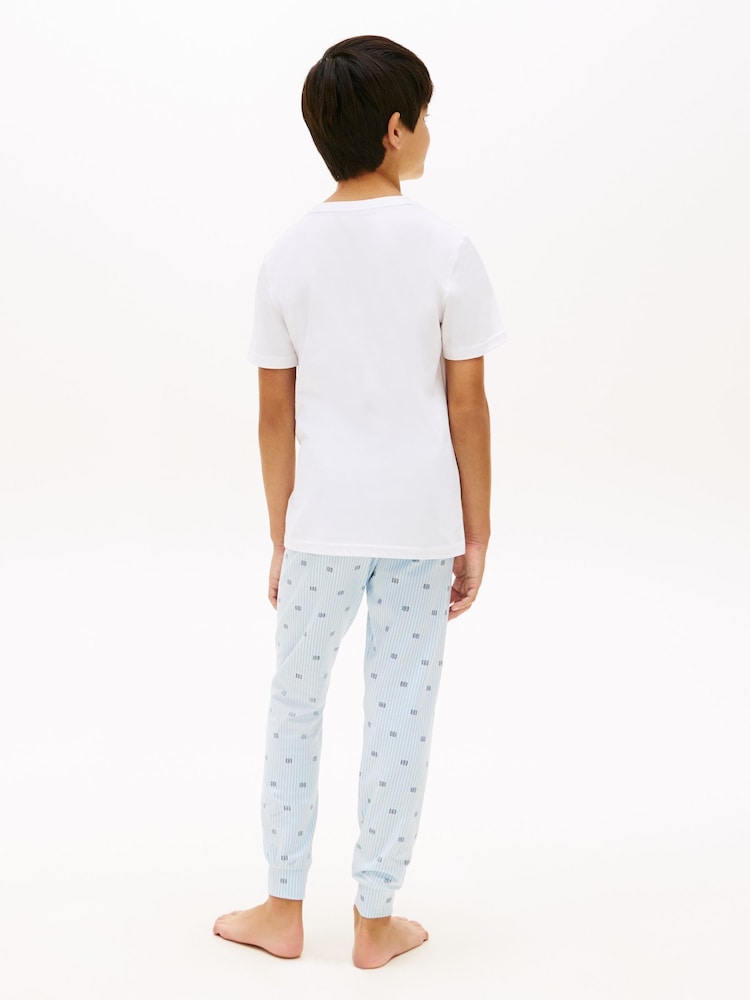 Hvit - Tommy Hilfiger Signature Rund hals Lounge T-skjorter 2 Pakke - Bilde 5 av 5