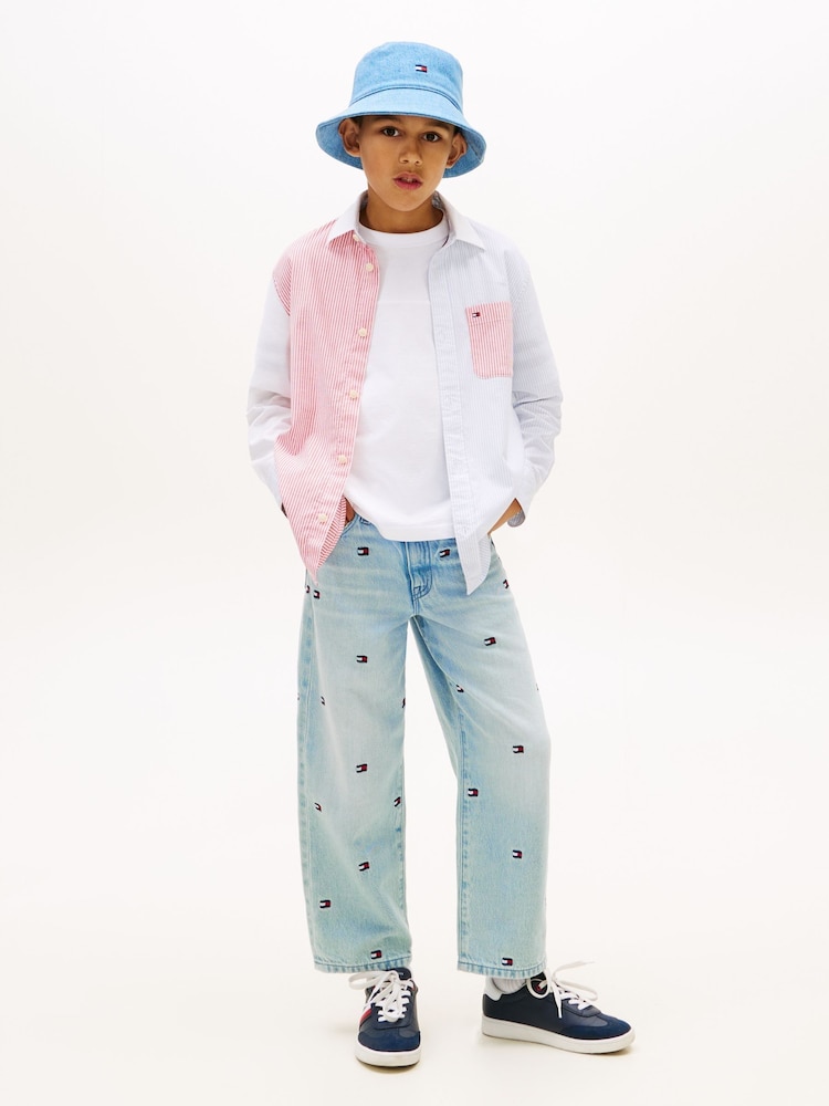 Tommy Hilfiger Pink Flex Ithaca Flag Shirt - Image 2 of 5