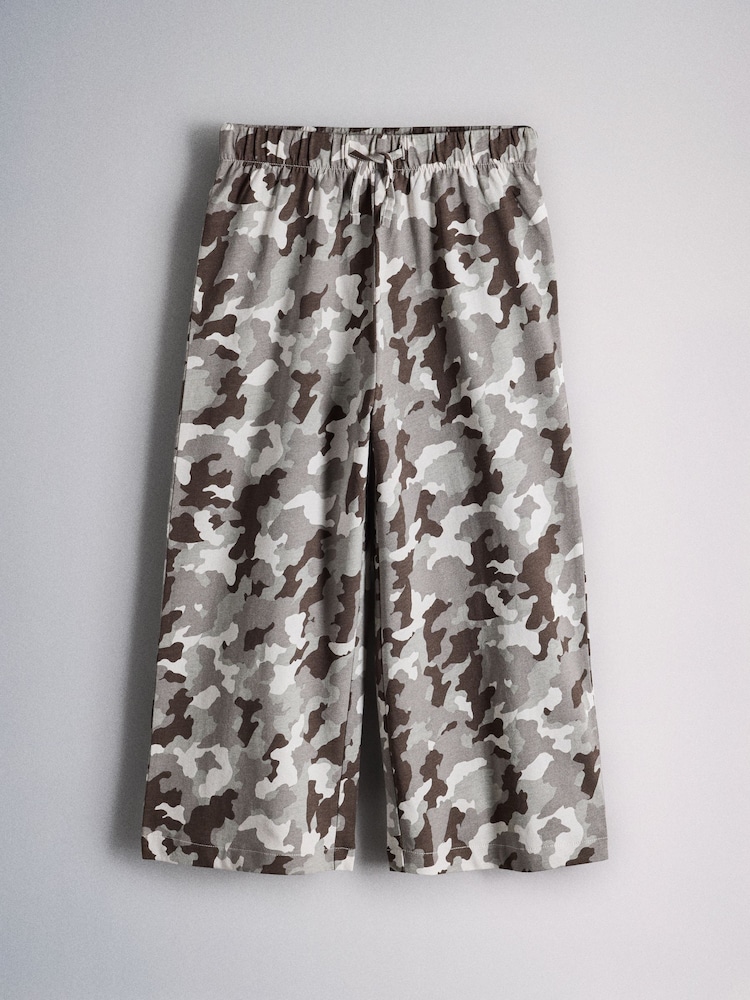 The Set 4 Pack Camo Print Relaxed Fit Pyjamas Grey - Image 2 of 11 The Set 4 Pack Camo Print Relaxed Fit Pyjamas Grey - Image 2 of 11