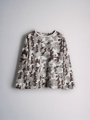 The Set 4 Pack Camo Print Relaxed Fit Pyjamas Grey - Image 6 of 11