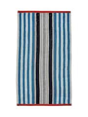 Helena Springfield Blue or Red Beach House Stripe Towel - Image 3 of 3