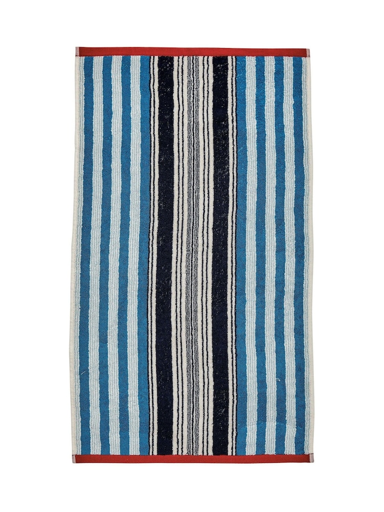 Helena Springfield Blue or Red Beach House Stripe Towel - Image 3 of 3 Helena Springfield Blue or Red Beach House Stripe Towel - Image 3 of 3