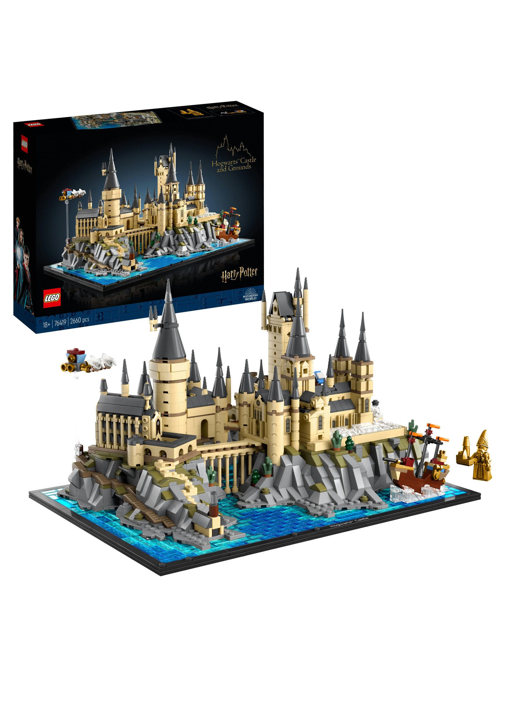 Lego Black Harry Potter Hogwarts Castle And Grounds 76419 - Image 10