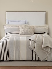 Bedeck of Belfast Neutral Alba 200 Thread Count Cotton Duvet Set - Image 1 of 4