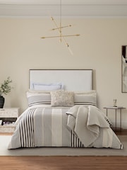 Bedeck of Belfast Neutral Alba 200 Thread Count Cotton Duvet Set - Image 2 of 4
